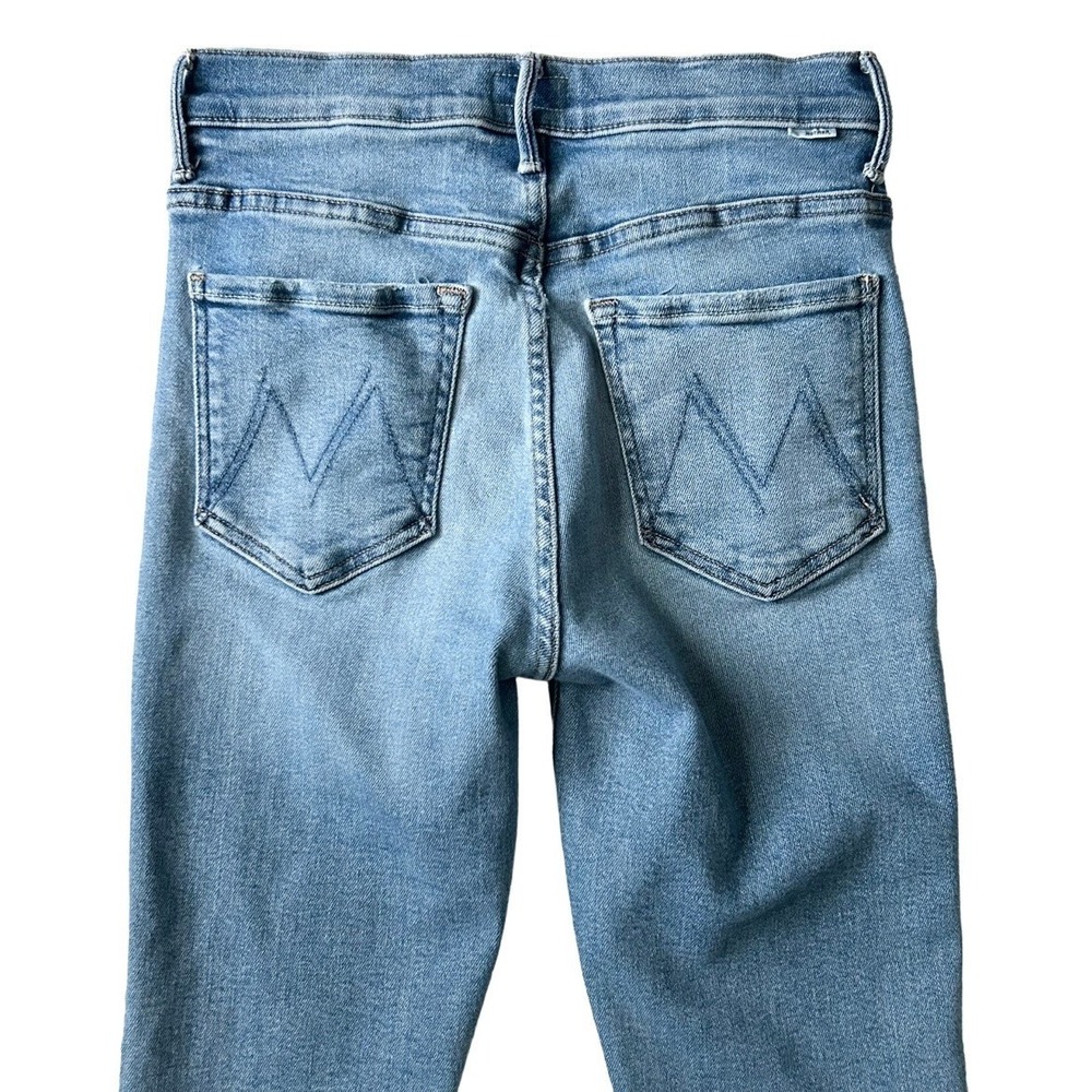 Mother The Insider Crop Step Fray Straight Jean in Monkey In The Middle Size 27 - Picture 5 of 9